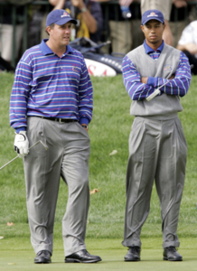 Phil Mickelson et Tiger Woods
